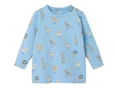 Name It chambray blue dyreprint top